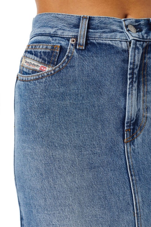 Jupe Crayon Diesel De-ronny Bleu Moyen