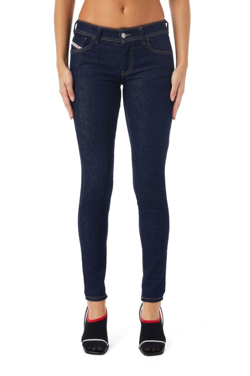 Diesel 2018 Slandy-low Z9c18 Jean Super Skinny Bleu Foncé