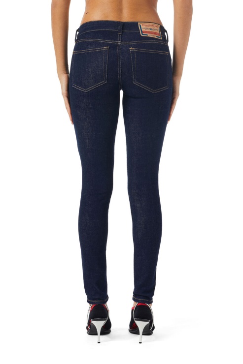 Diesel 2018 Slandy-low Z9c18 Jean Super Skinny Bleu Foncé