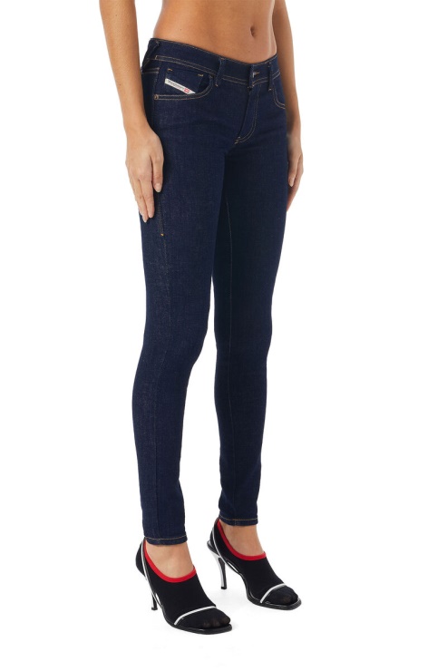 Diesel 2018 Slandy-low Z9c18 Jean Super Skinny Bleu Foncé