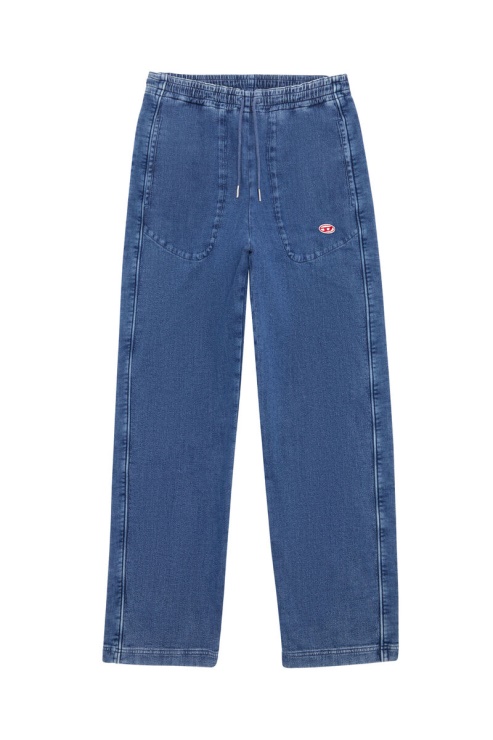 Diesel D-martians Track Denim 09c99 Straight En Bleu Moyen
