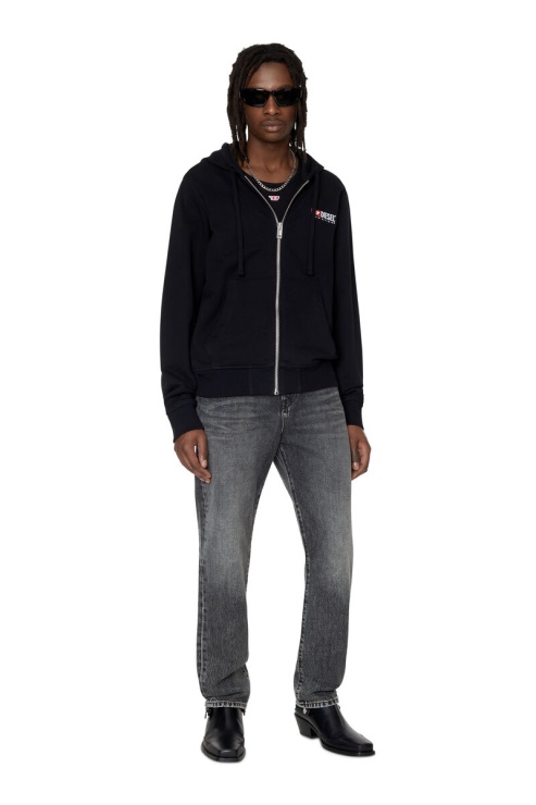 Diesel S-ginn-hood-zip-div Noir