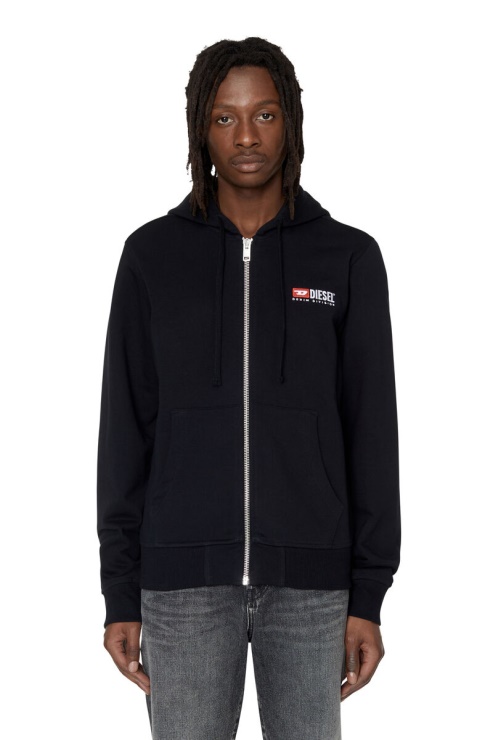 Diesel S-ginn-hood-zip-div Noir