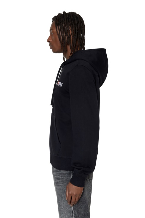 Diesel S-ginn-hood-zip-div Noir