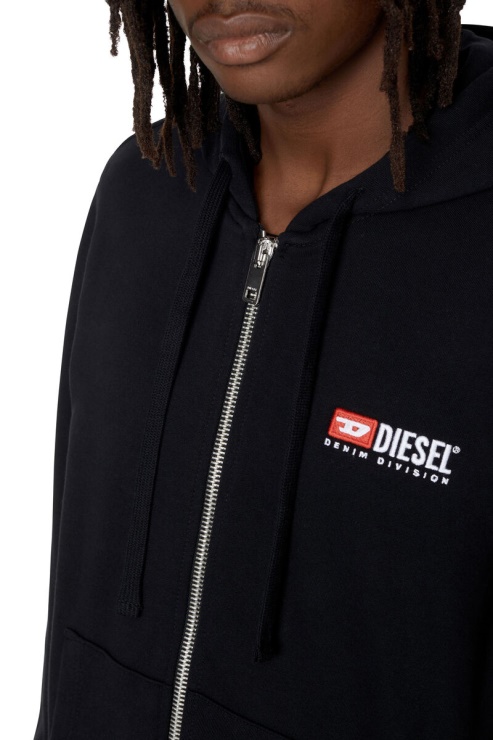 Diesel S-ginn-hood-zip-div Noir