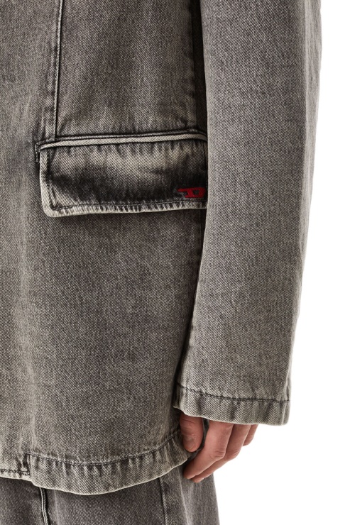 D-blaz Blazer à Boutonnage Simple Diesel Gris Clair