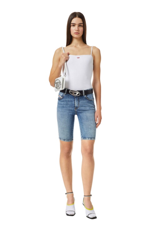 Pantalon Cycliste De-ginny Diesel Bleu Moyen