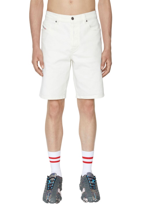 Diesel Court Régulier Blanc