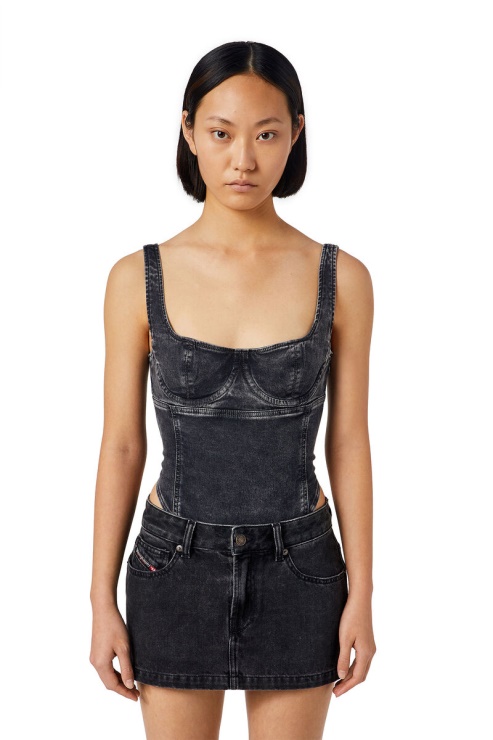 Diesel D-gellert Track Denim Body Noir/gris Foncé