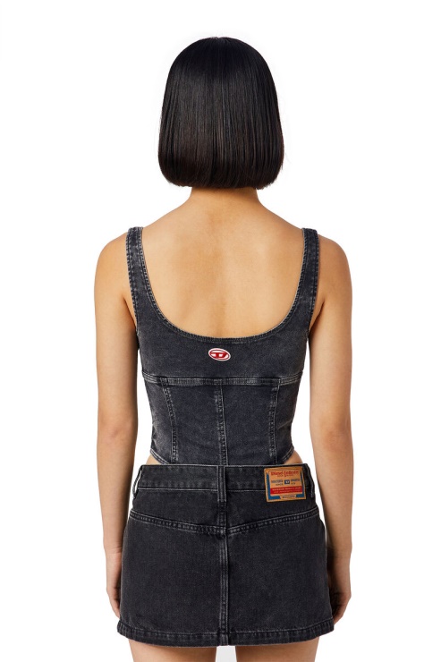 Diesel D-gellert Track Denim Body Noir/gris Foncé