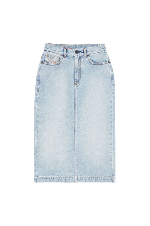Jupe Crayon Diesel De-ronny Bleu Clair