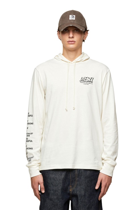 Diesel T-just-ls-hood-slits Blanc