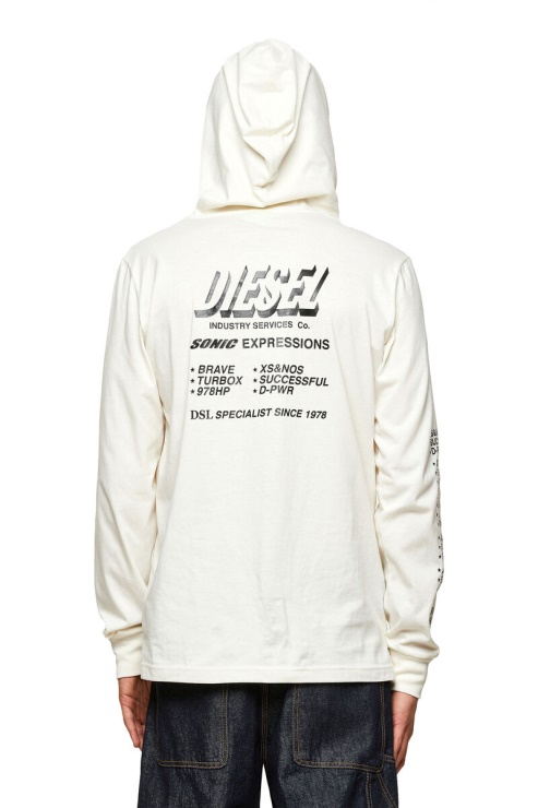 Diesel T-just-ls-hood-slits Blanc