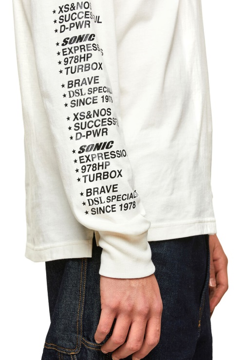 Diesel T-just-ls-hood-slits Blanc