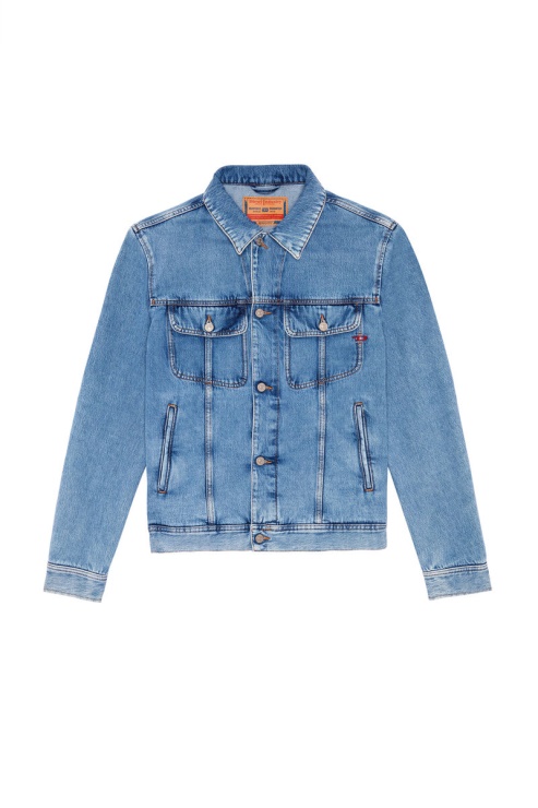 Diesel Veste Camionneur D-barcy Bleu Moyen