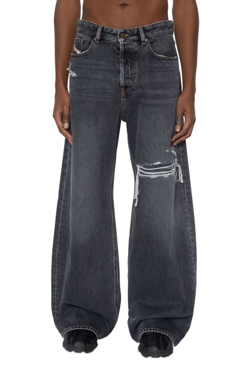 D-rise 007f6 Jean Droit Diesel Noir/gris Foncé