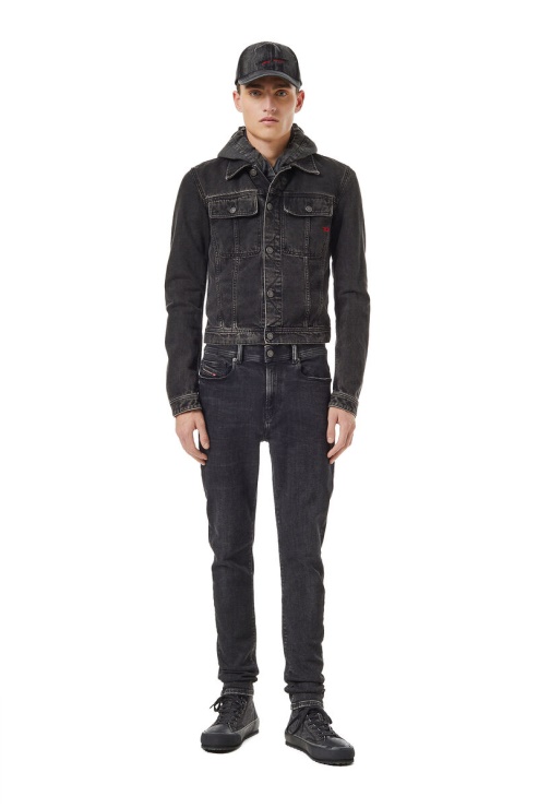 Diesel 1983 09c23 Jean Skinny Noir/gris Foncé