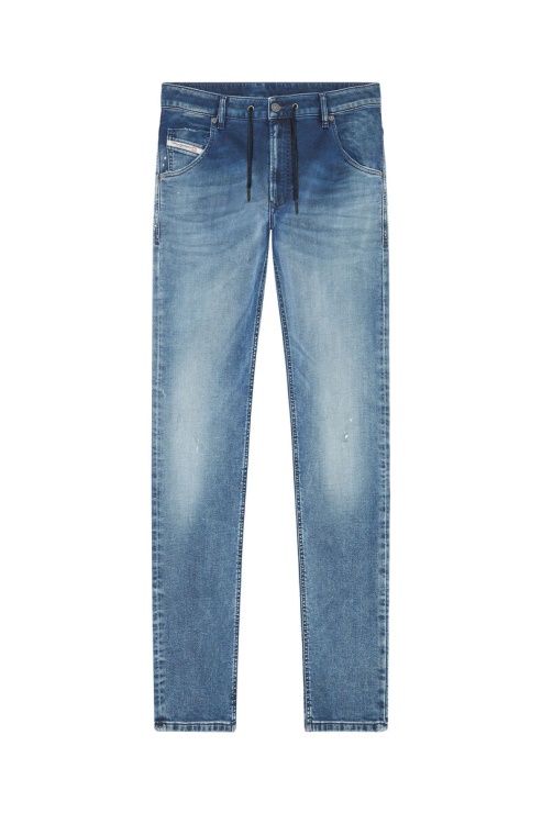 Diesel Krooley Joggjeans 068cs Fuselé En Bleu Moyen