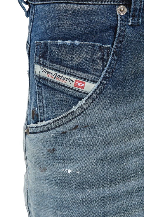 Diesel Krooley Joggjeans 068cs Conique Bleu Moyen