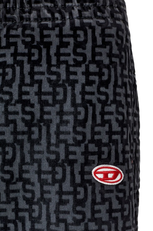 D-martians Track Denim 068aw Straight Diesel Noir/gris Foncé