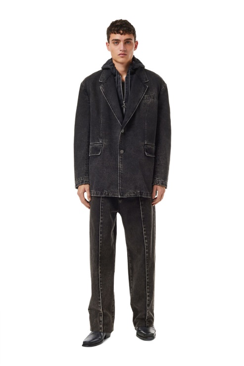 D-chino-work 09b87 Jean Droit Diesel Noir/gris Foncé