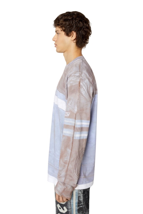 Diesel T-grue-ls-f2 Bleu Clair