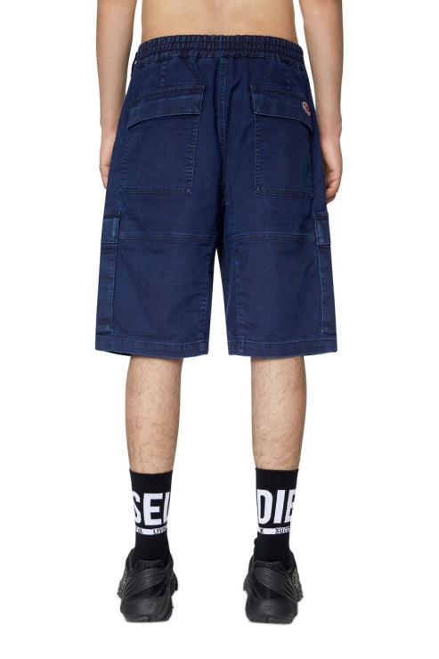 Diesel Short Cargo D-krooley Joggjeans Bleu Foncé