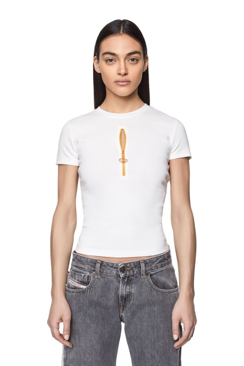 Diesel T-vazy Blanc/jaune