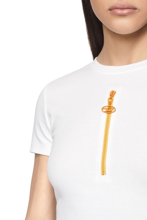 Diesel T-vazy Blanc/jaune