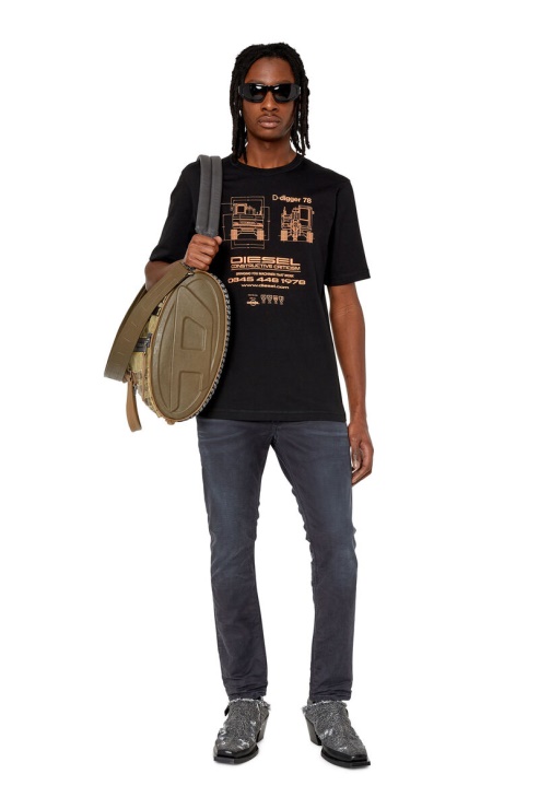 Krooley Joggjeans 068cq Tapered Diesel Noir/gris Foncé