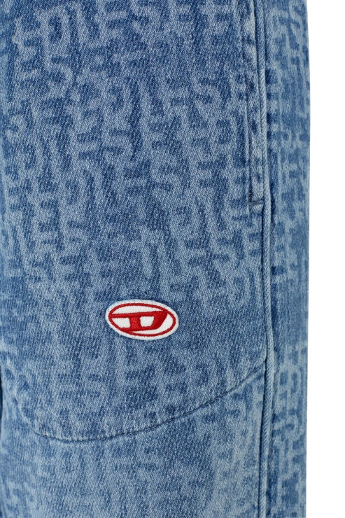 Diesel D-martians Piste Denim 09e27 Droite Bleu Clair