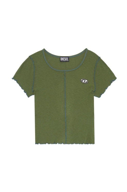 Diesel T-ribyelle Vert Olive