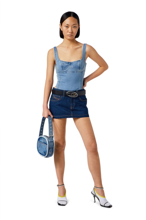 Diesel D-gellert Track Denim Body Bleu Clair