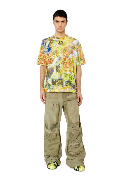 Diesel Blanc/jaune T-wash-g8