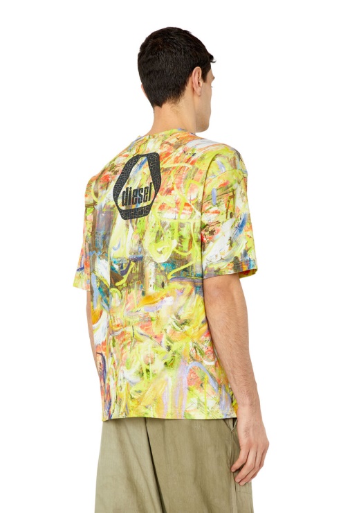 Diesel Blanc/jaune T-wash-g8