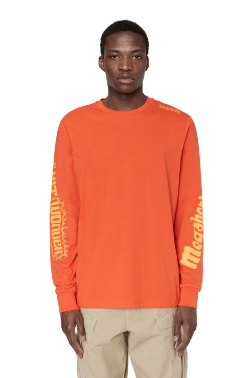 Diesel Orange T-just-ls-e6