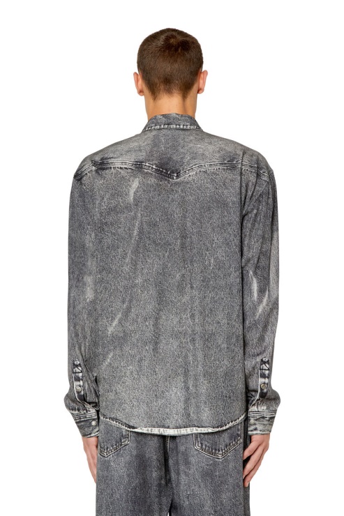 Diesel S-gils-dnm En Noir/gris Foncé