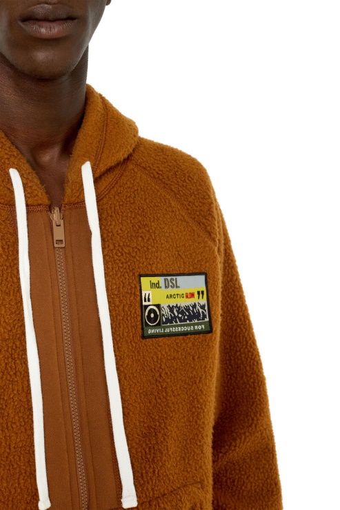 Diesel S-rummes-zip-rev Marron