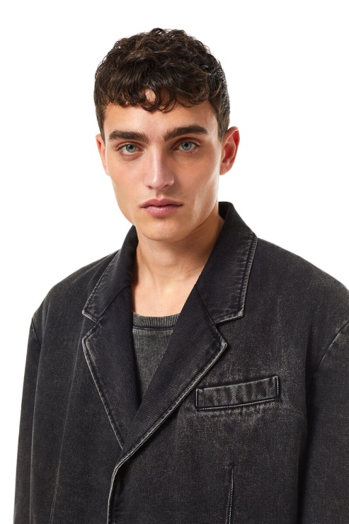 Diesel D-blaz Blazer Droit Noir/gris Foncé