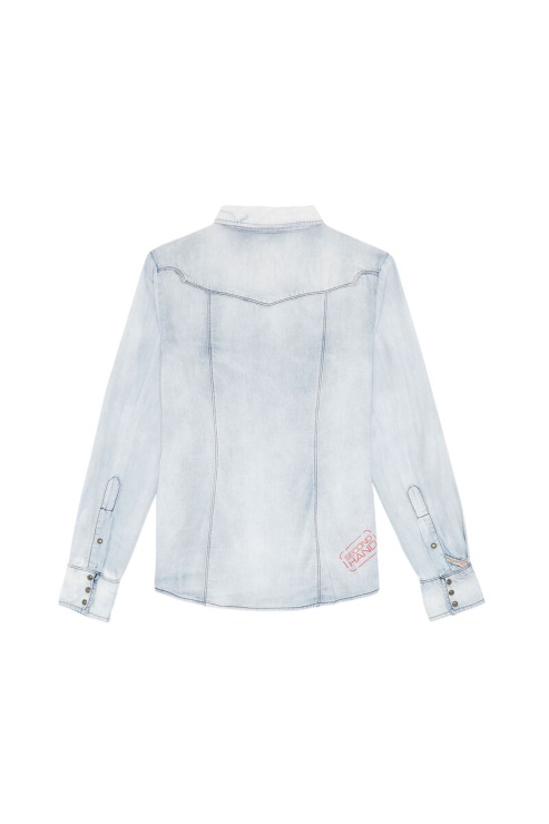 Chemise En Jean Bleu Clair Sh Diesel