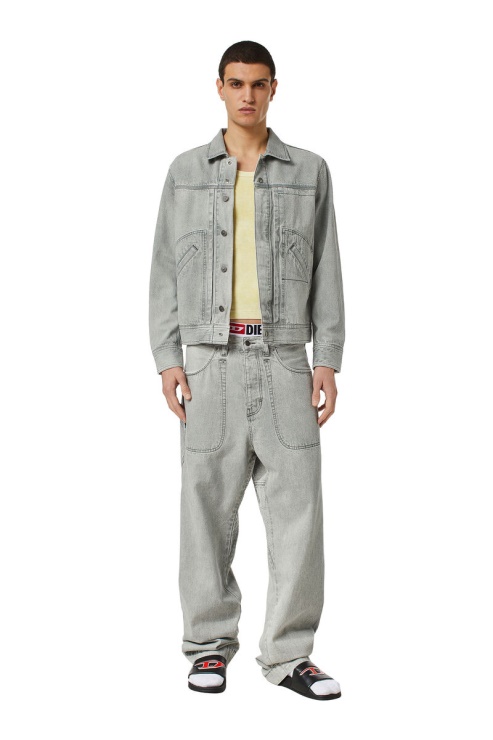 D-fransy 0icvh Jean Droit Gris Diesel