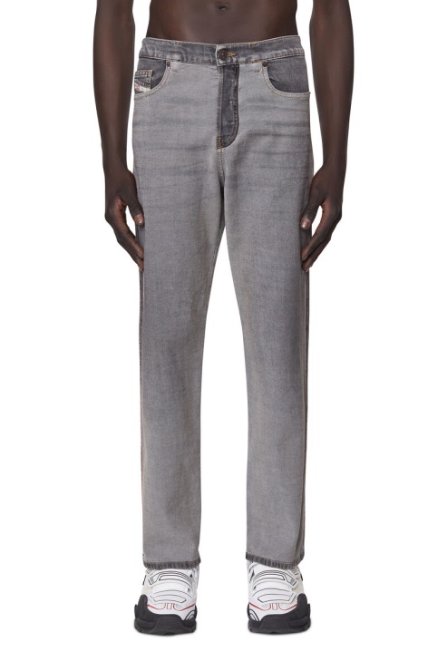 Diesel 2020 D-viker 068ad Jean Droit Noir/gris Foncé