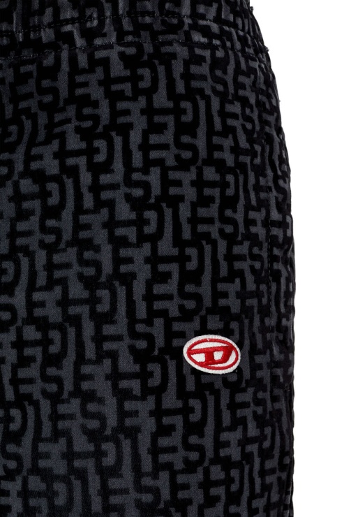 Diesel D-lab Track Denim 068aw Conique En Noir/gris Foncé