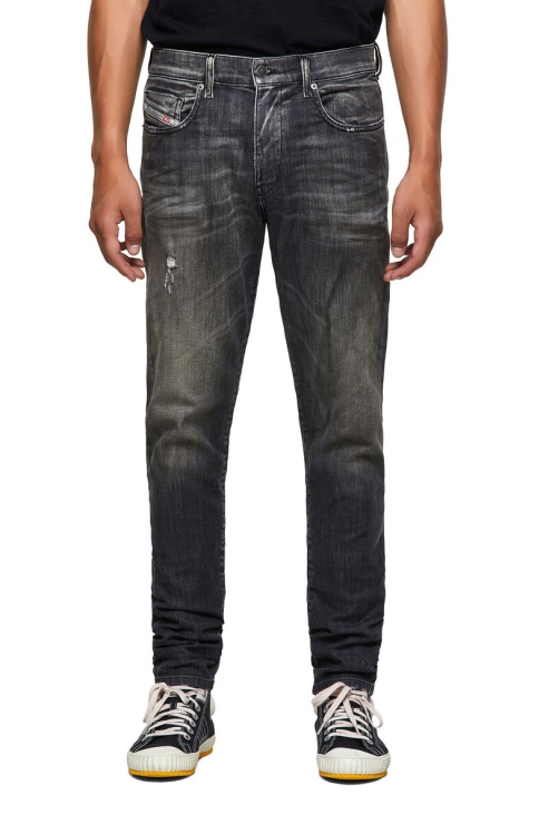 Diesel D-strukt Joggjeans 09b54 Slim Noir/gris Foncé