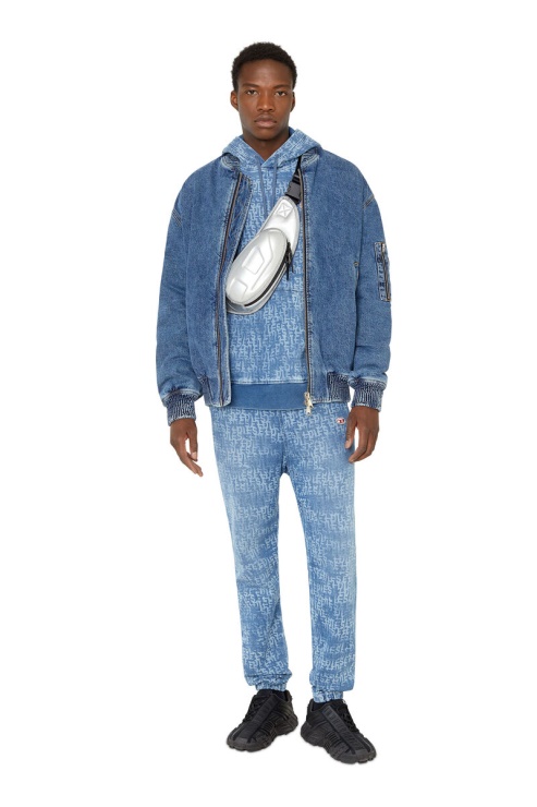 Bleu Clair D-lab Track Denim 09e27 Tapered Diesel