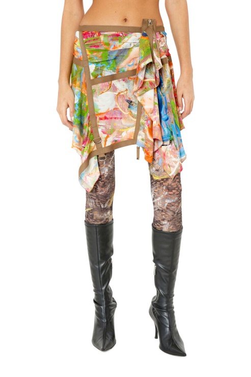 Diesel O-diantha-print Marron/rouge