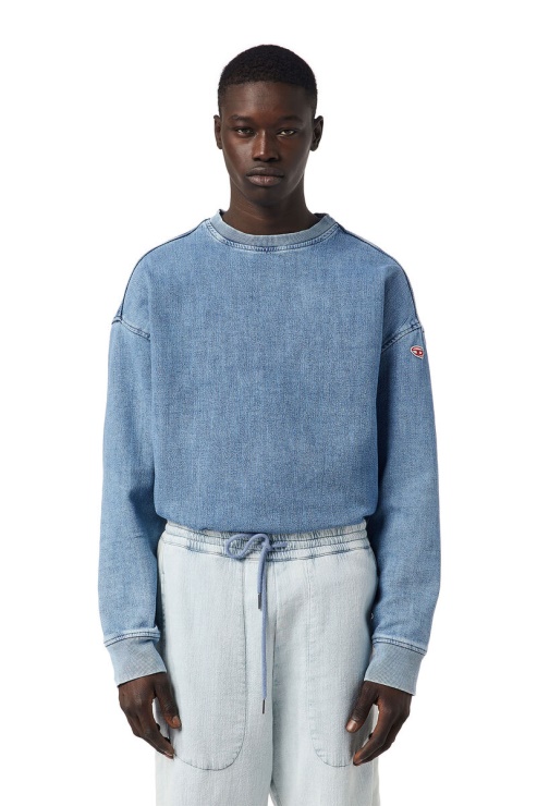 Diesel Sweat D-krib Track Denim Bleu Clair
