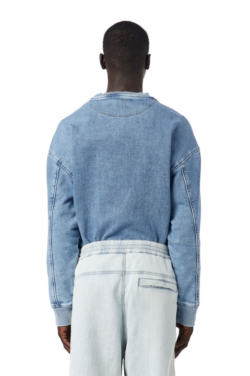 Diesel Sweat D-krib Track Denim Bleu Clair