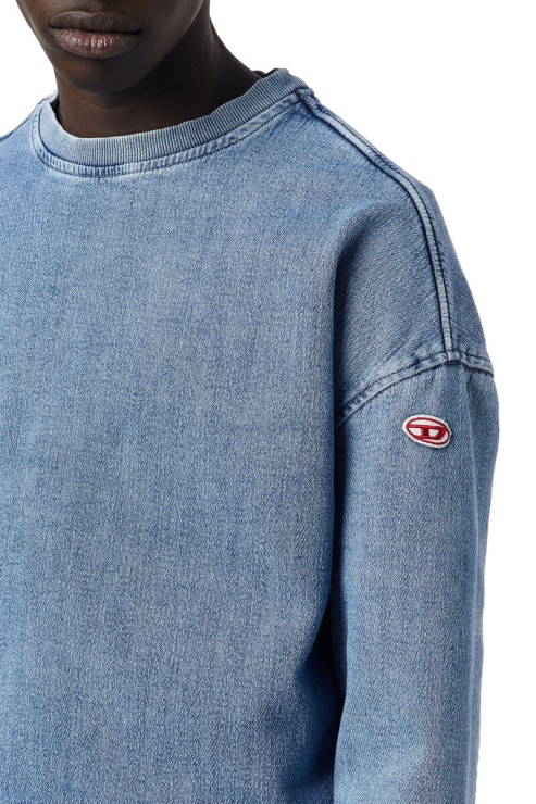 Diesel Sweat D-krib Track Denim Bleu Clair