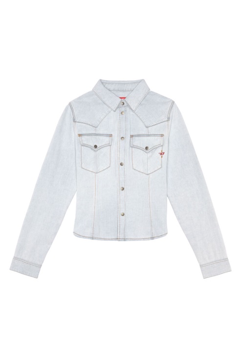 Chemise Western De-rin Diesel Bleu Clair